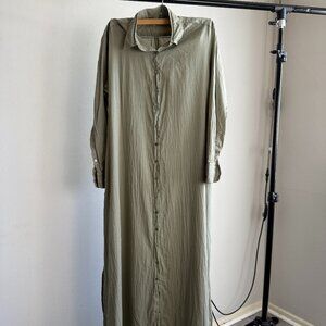 XiRENA Dark Seagrass Boden Dress with Button Up Front Size XS